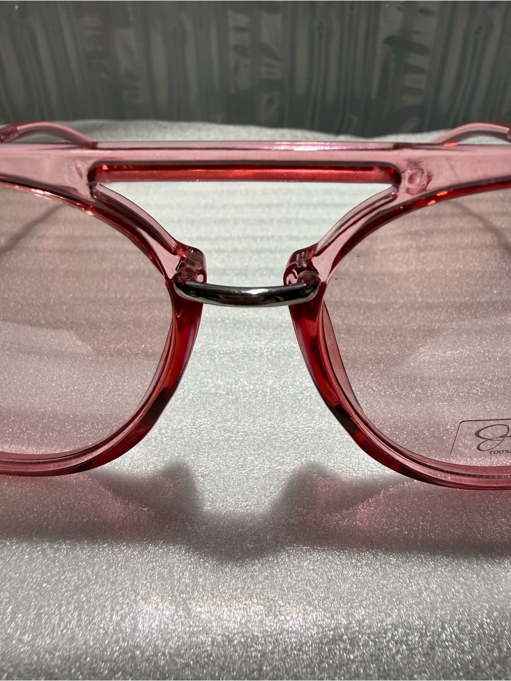 Jessica Simpson J6382 Pink Aviator Sunglasses Women’s Retro Silver Accent NWT - Picture 3 of 8